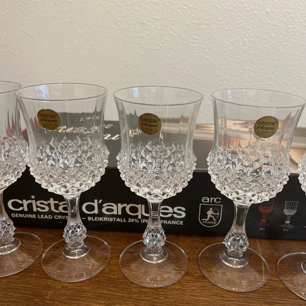 Cristal d’Arques Ancenis 26cl Lead Crystal Wine Glass Set of 6 – New in Box - Picture 6 of 6